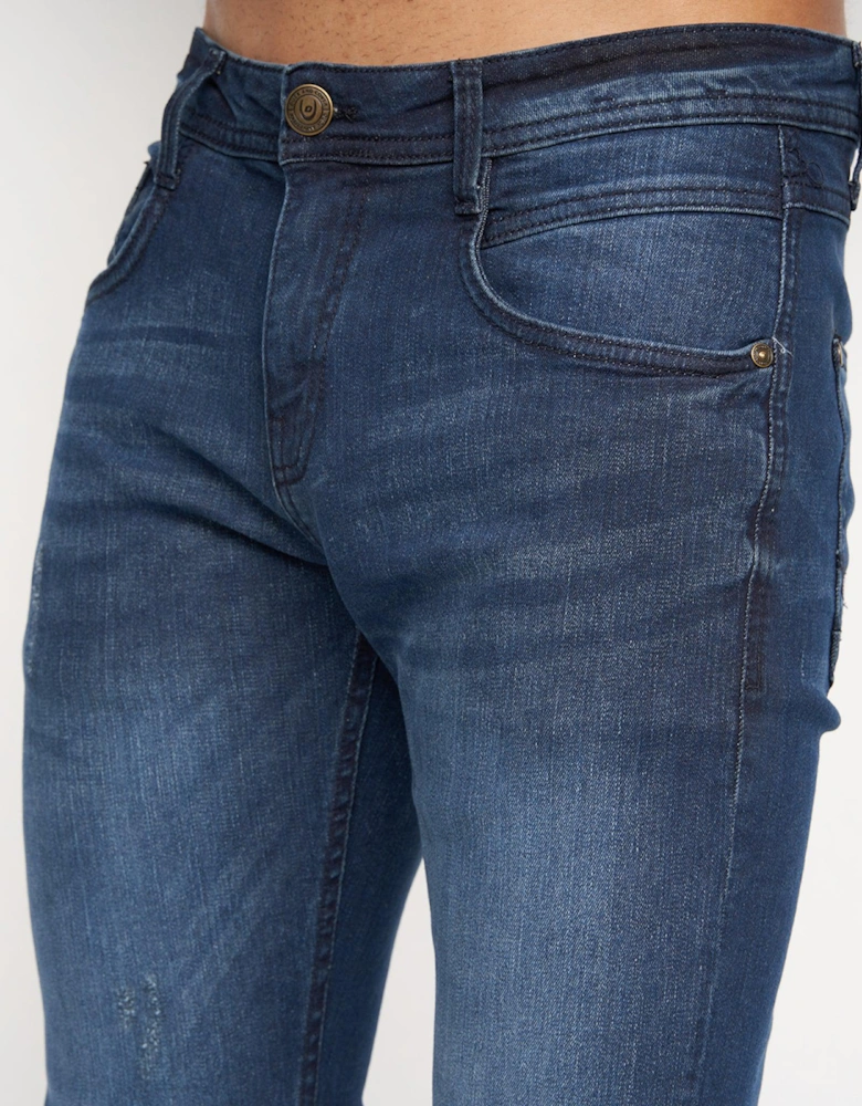 Duck And Cover Tranfold Slim Fit Jeans Mens Dark Wash