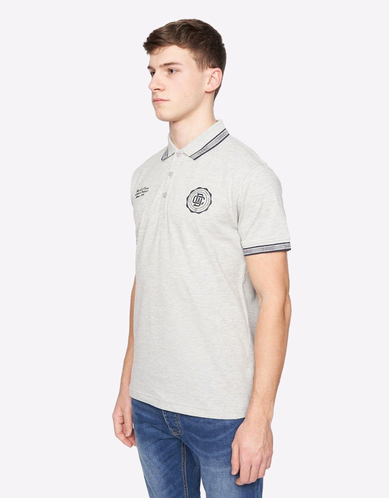 Duck And Cover Keyaan Polo Mens Grey