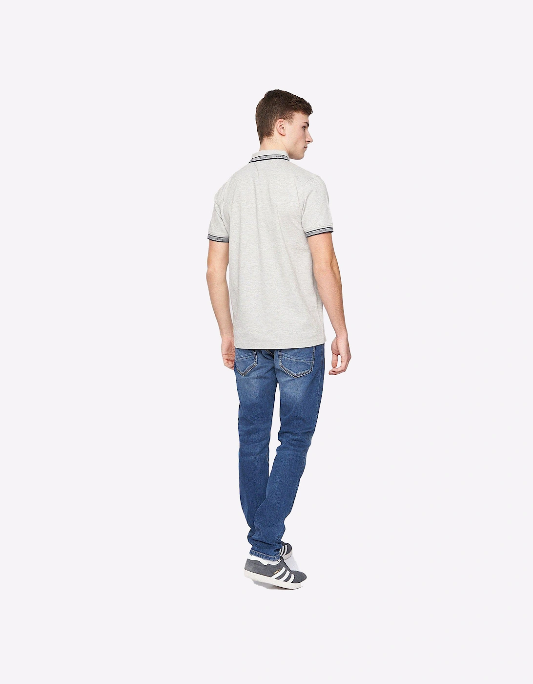 Duck And Cover Keyaan Polo Mens Grey