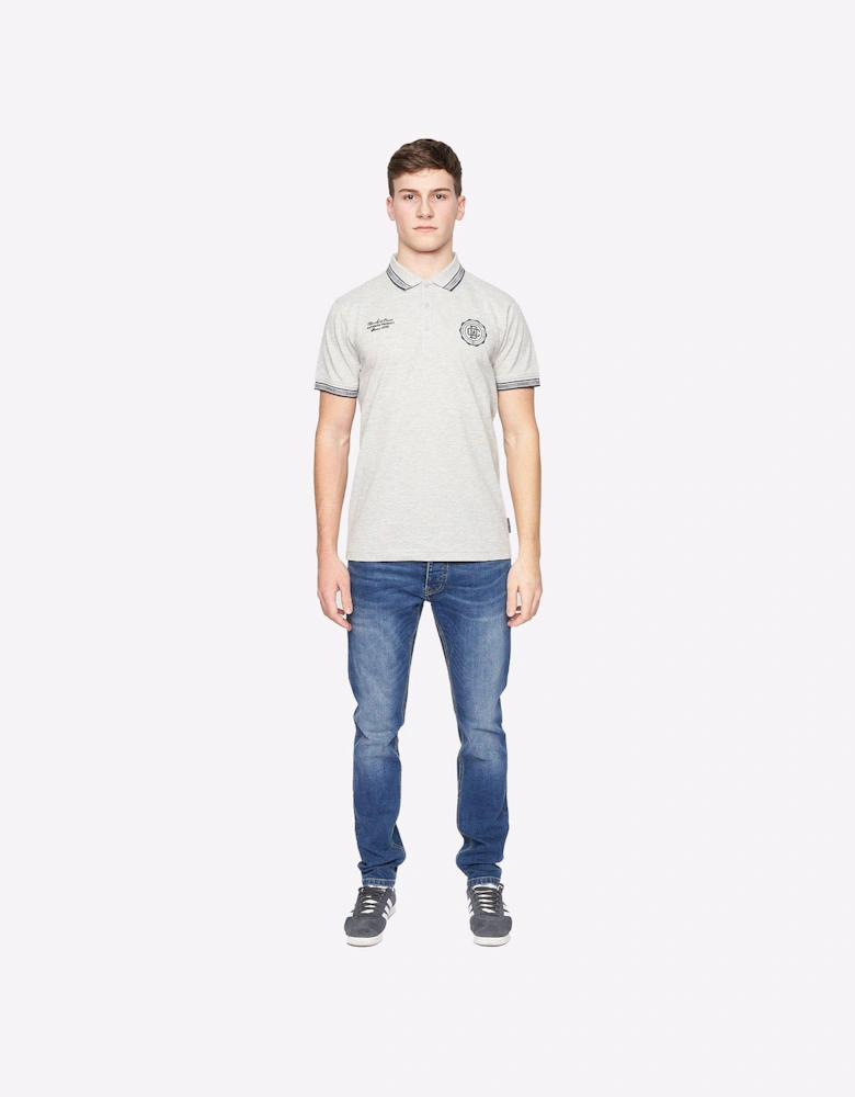 Duck And Cover Keyaan Polo Mens Grey