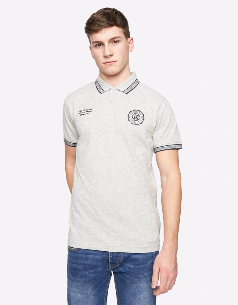 Duck And Cover Keyaan Polo Mens Grey