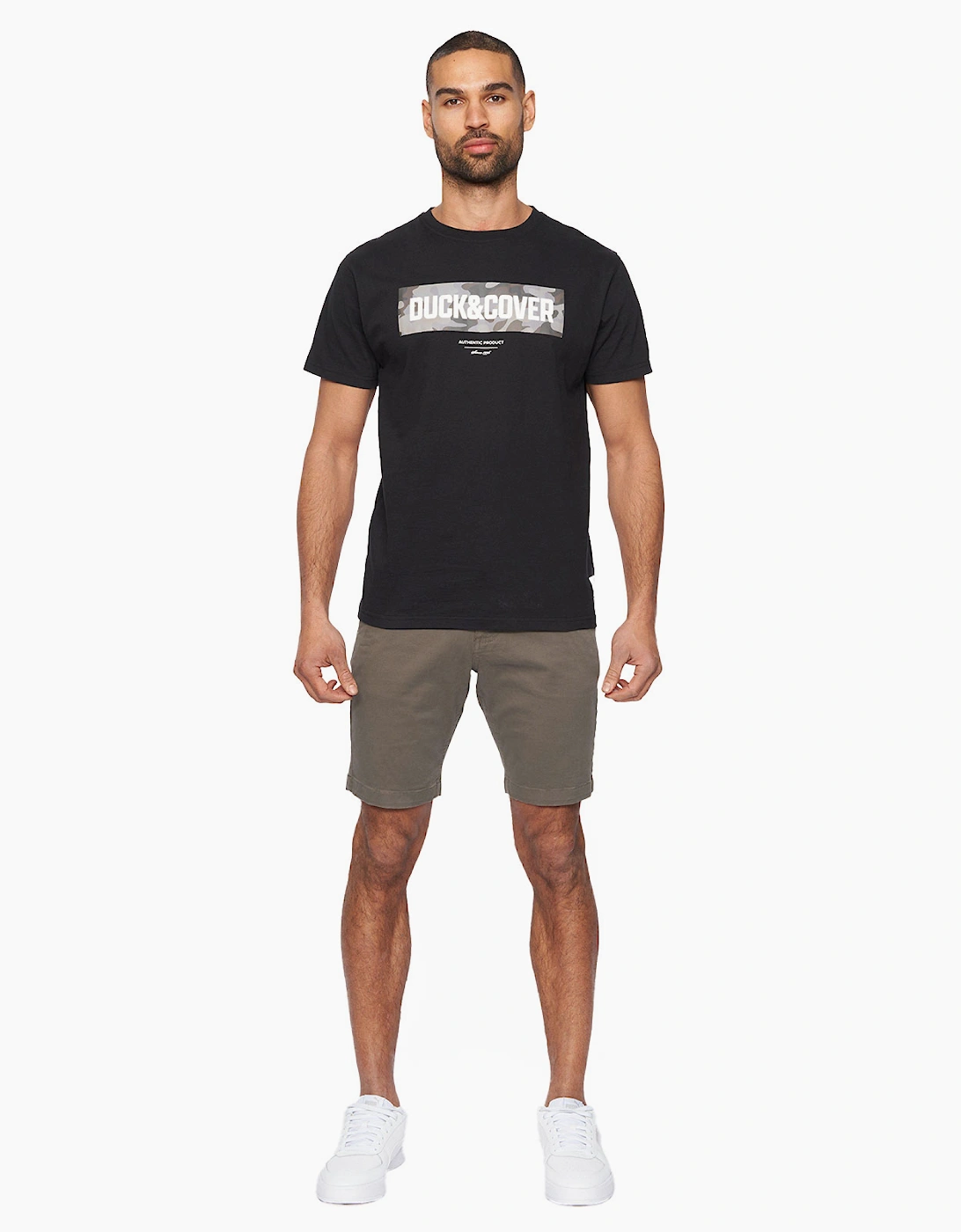 Duck And Cover Moreshore Chino Shorts Mens Olive