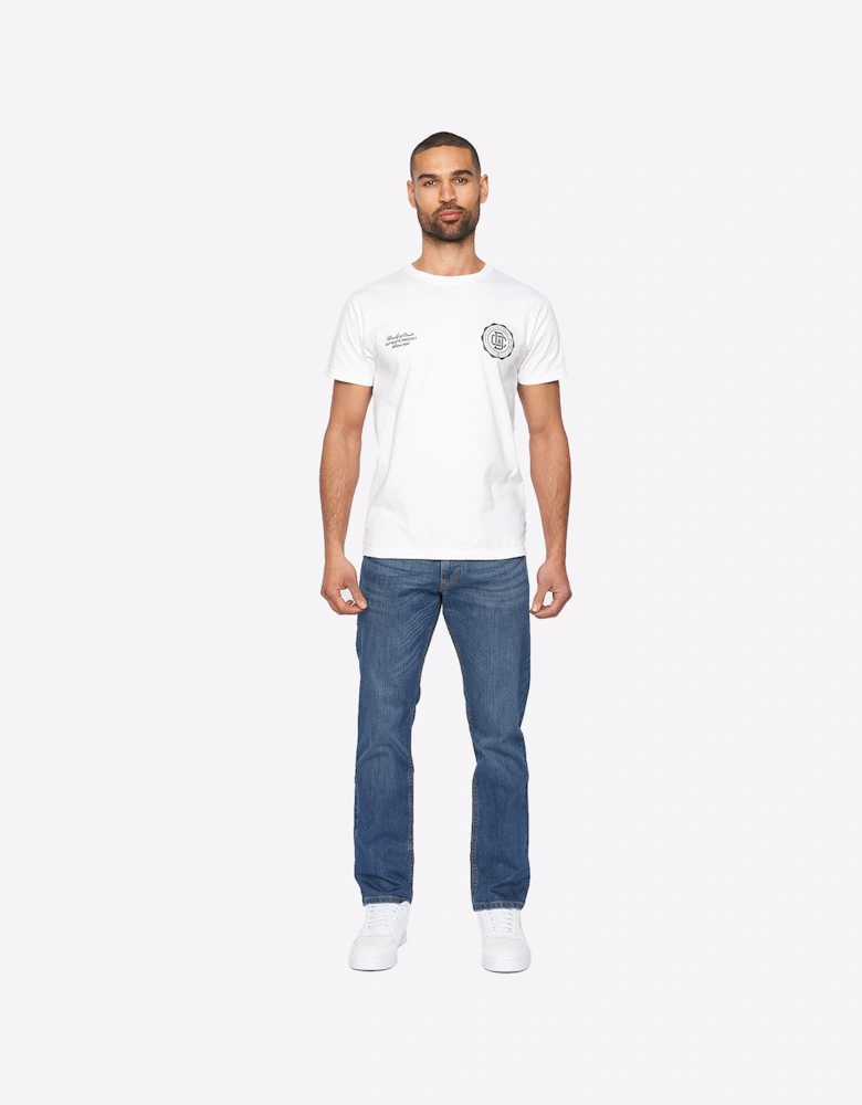 Duck And Cover Duck and Cover Hydras Jeans Mens Mid Wash / Navy