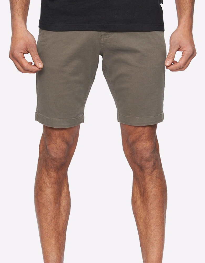 Duck And Cover Moreshore Chino Shorts Mens Olive