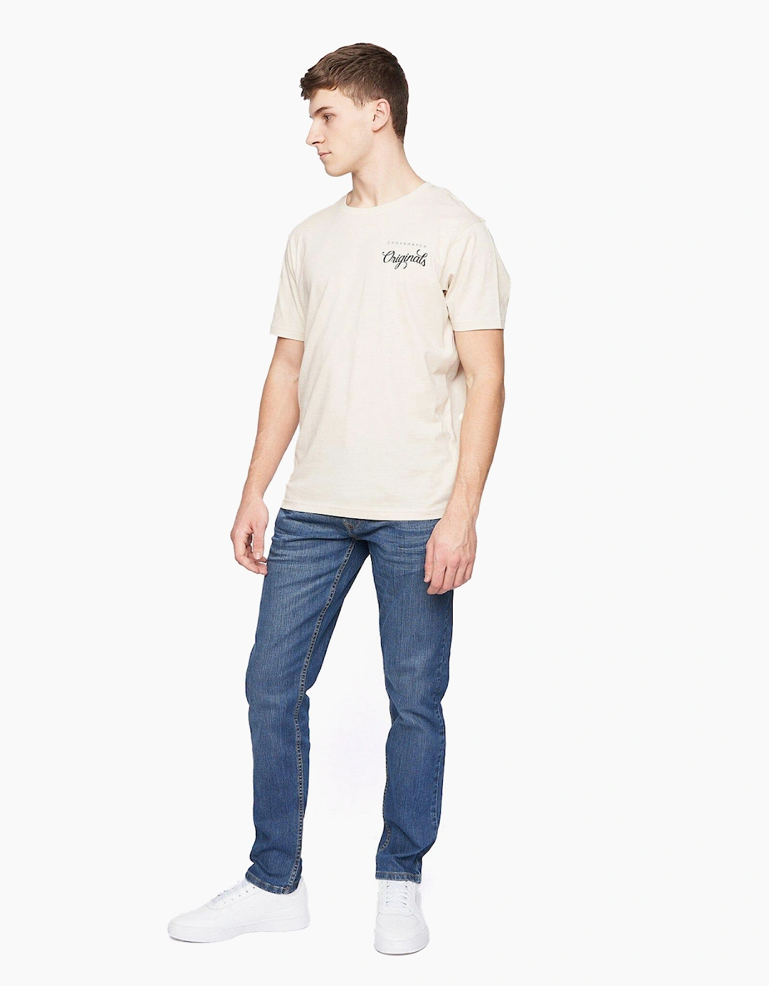 Crosshatch Arles Slim Fit Jeans Mens Blue