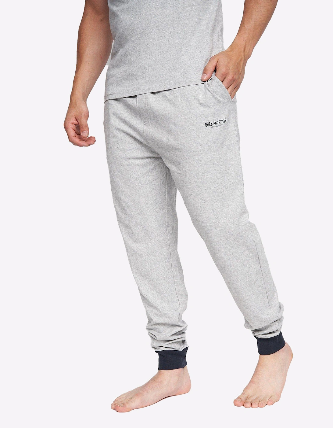 Duck And Cover Vianney Loungewear Set Mens Grey