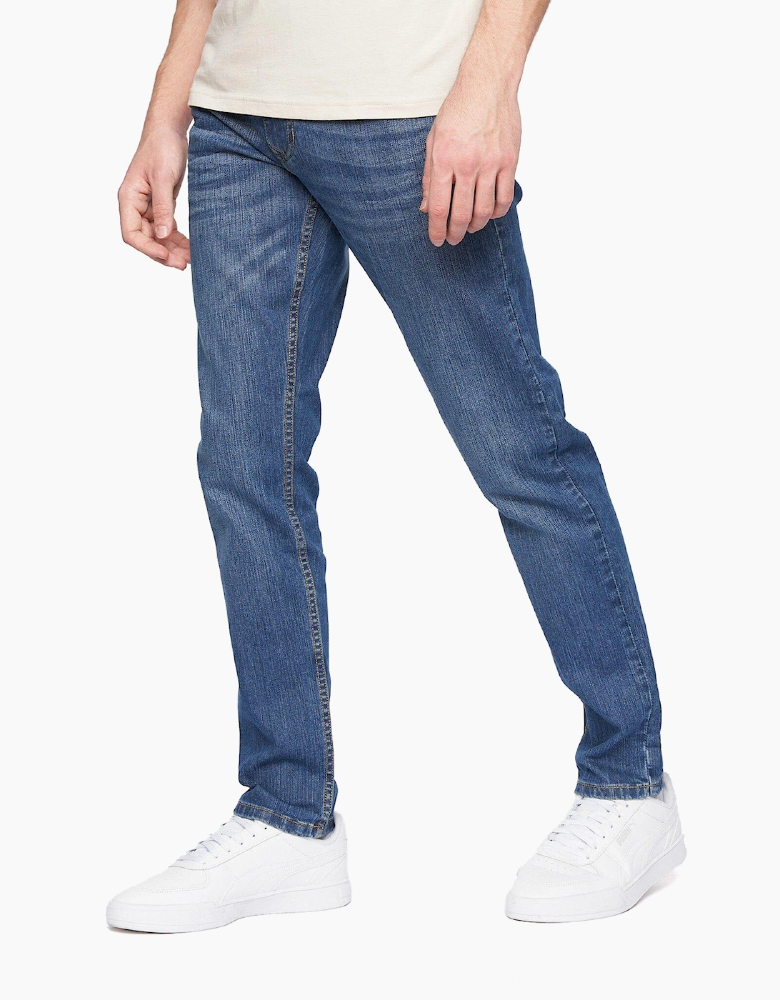 Crosshatch Arles Slim Fit Jeans Mens Blue