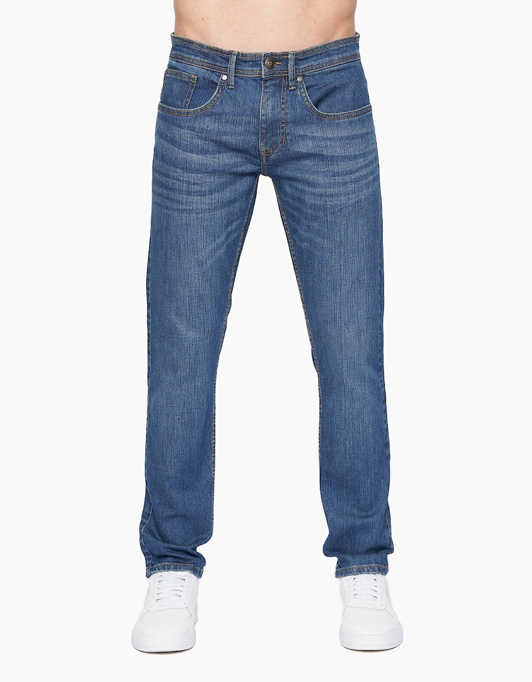 Crosshatch Arles Slim Fit Jeans Mens Blue
