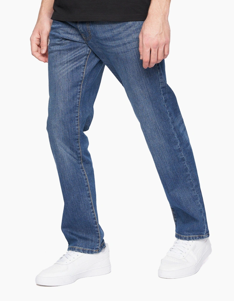 Crosshatch Bandol Straight Leg Jeans Mens Blue
