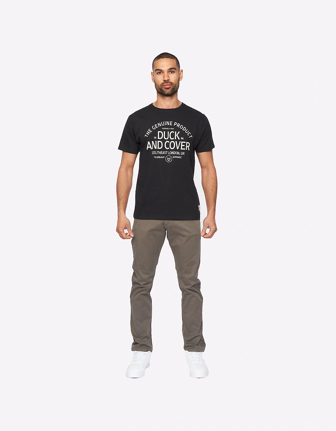 Duck And Cover Moretor Chinos Mens Olive