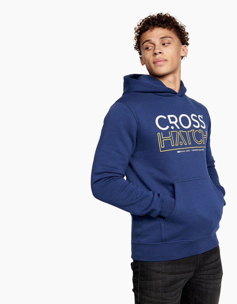 Crosshatch Shardo Hoodie 2pk Mens Navy/Grey Marl