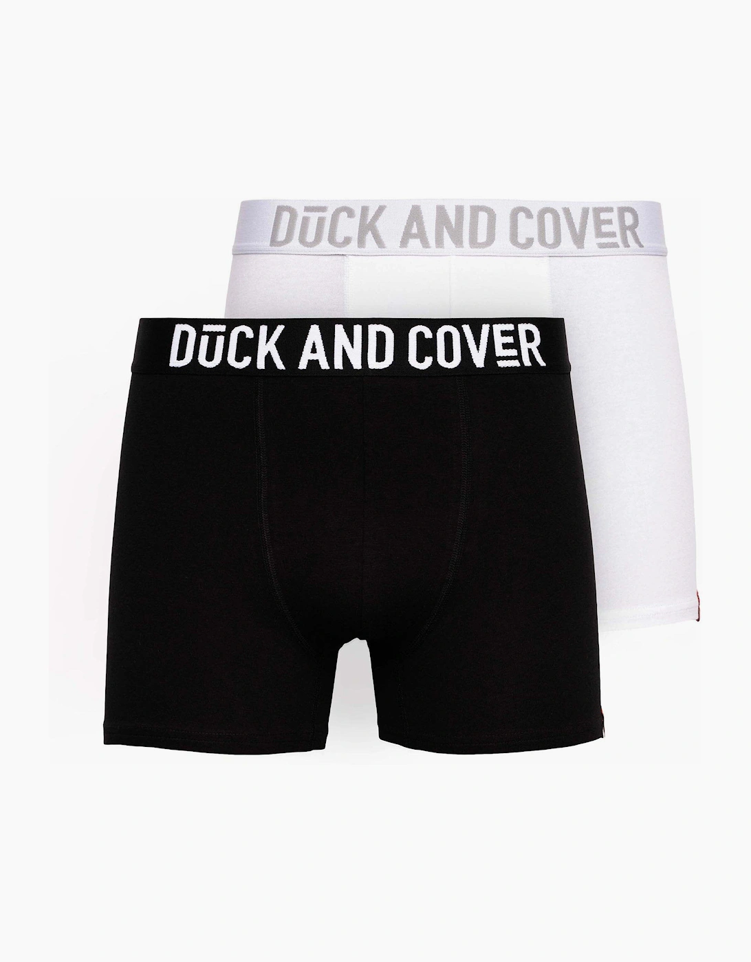 Duck And Cover Salton Boxers 2pk Mens Black