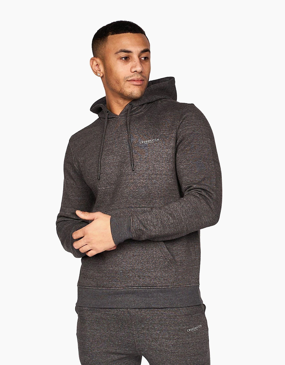 Crosshatch Traymax Hoodie 2pk Mens Red/Charcoal