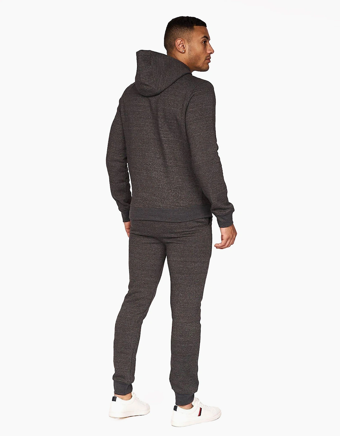 Crosshatch Traymax Hoodie 2pk Mens Red/Charcoal