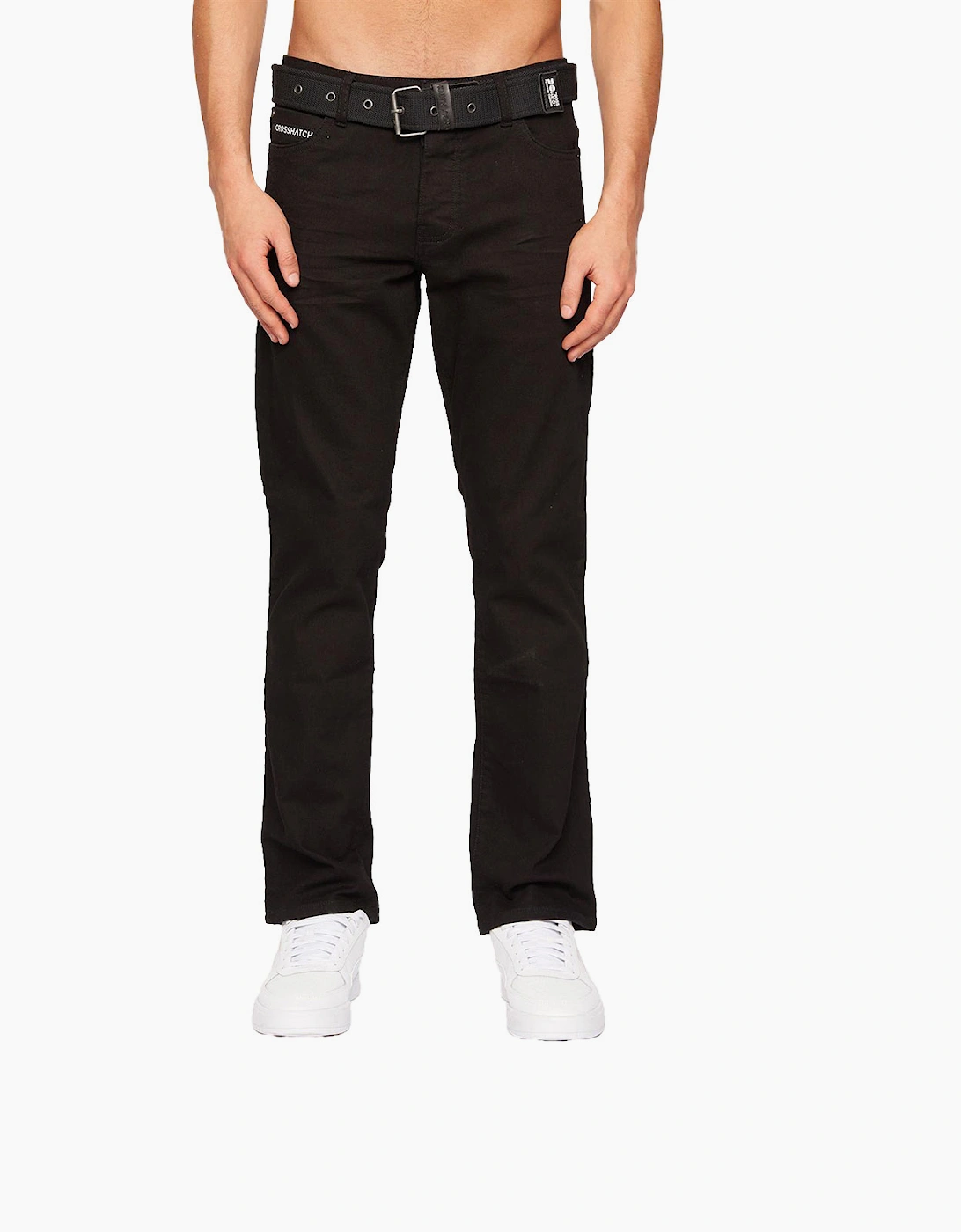 Crosshatch Princed Jeans Mens Black