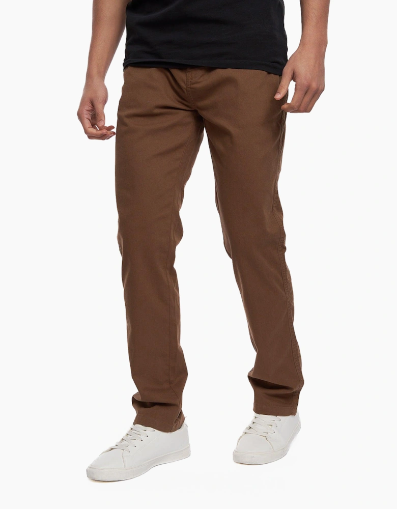 Crosshatch Mens Roysden Chinos Mens Cinnamon