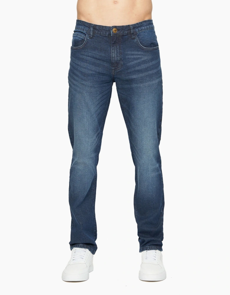 Crosshatch Svelte Jeans Mens |(Slim Fit) Dark Wash