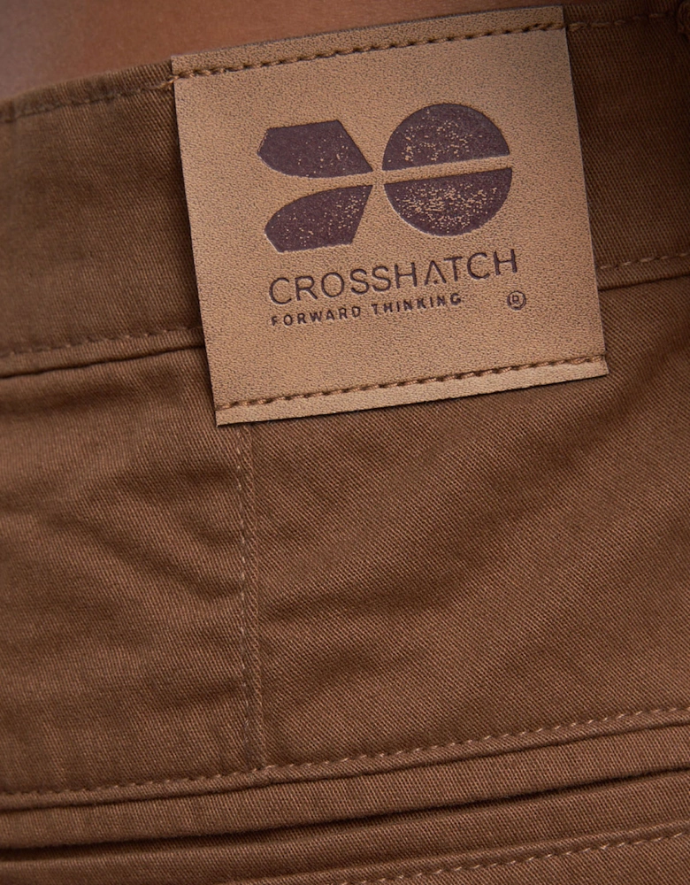 Crosshatch Mens Roysden Chinos Mens Cinnamon