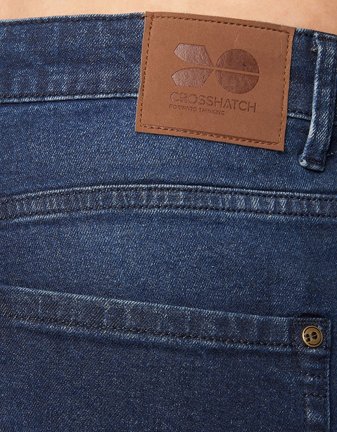 Crosshatch Svelte Jeans Mens |(Slim Fit) Dark Wash
