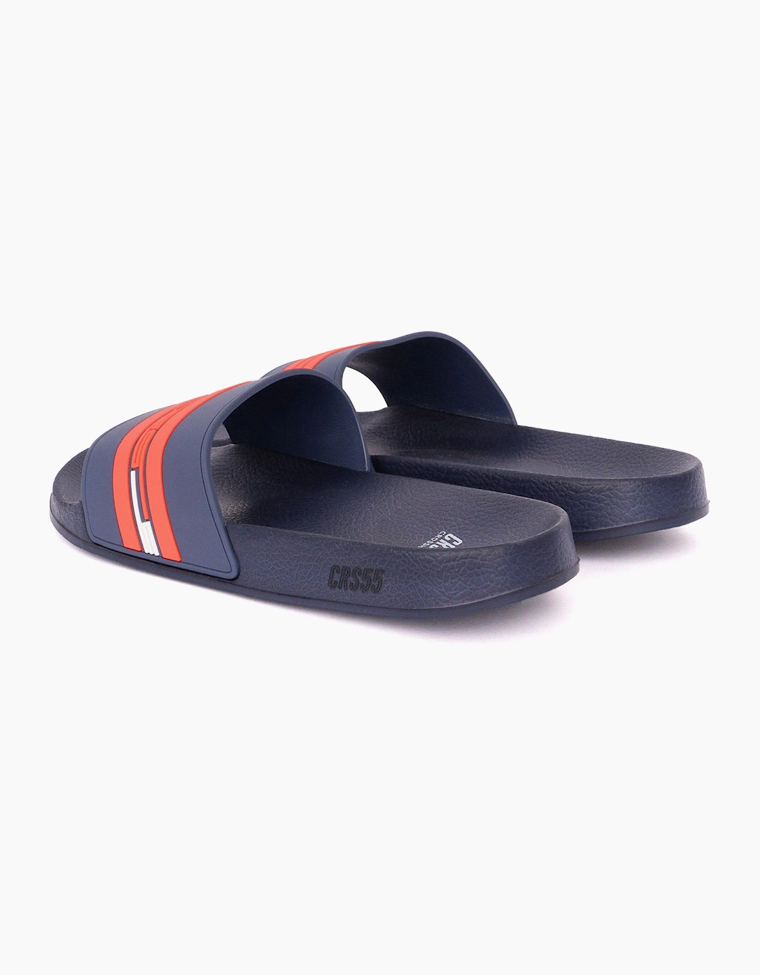 Crosshatch Mentella Sliders Mens Navy/Red