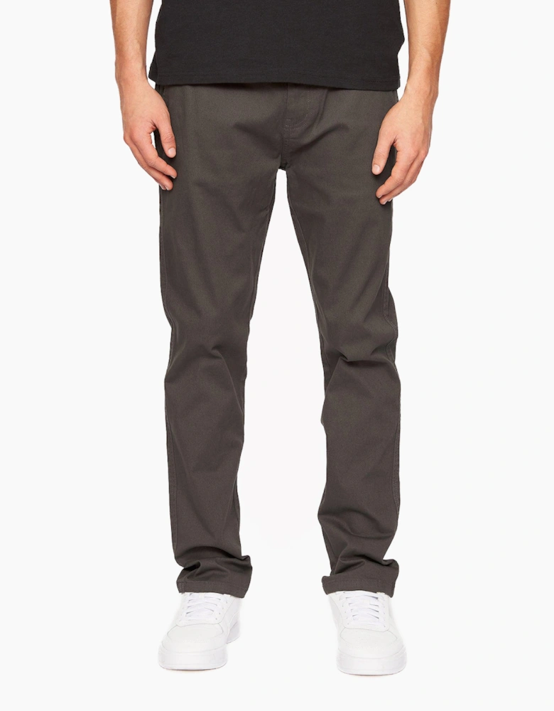 Crosshatch Mens Roysden Chinos Mens Charcoal