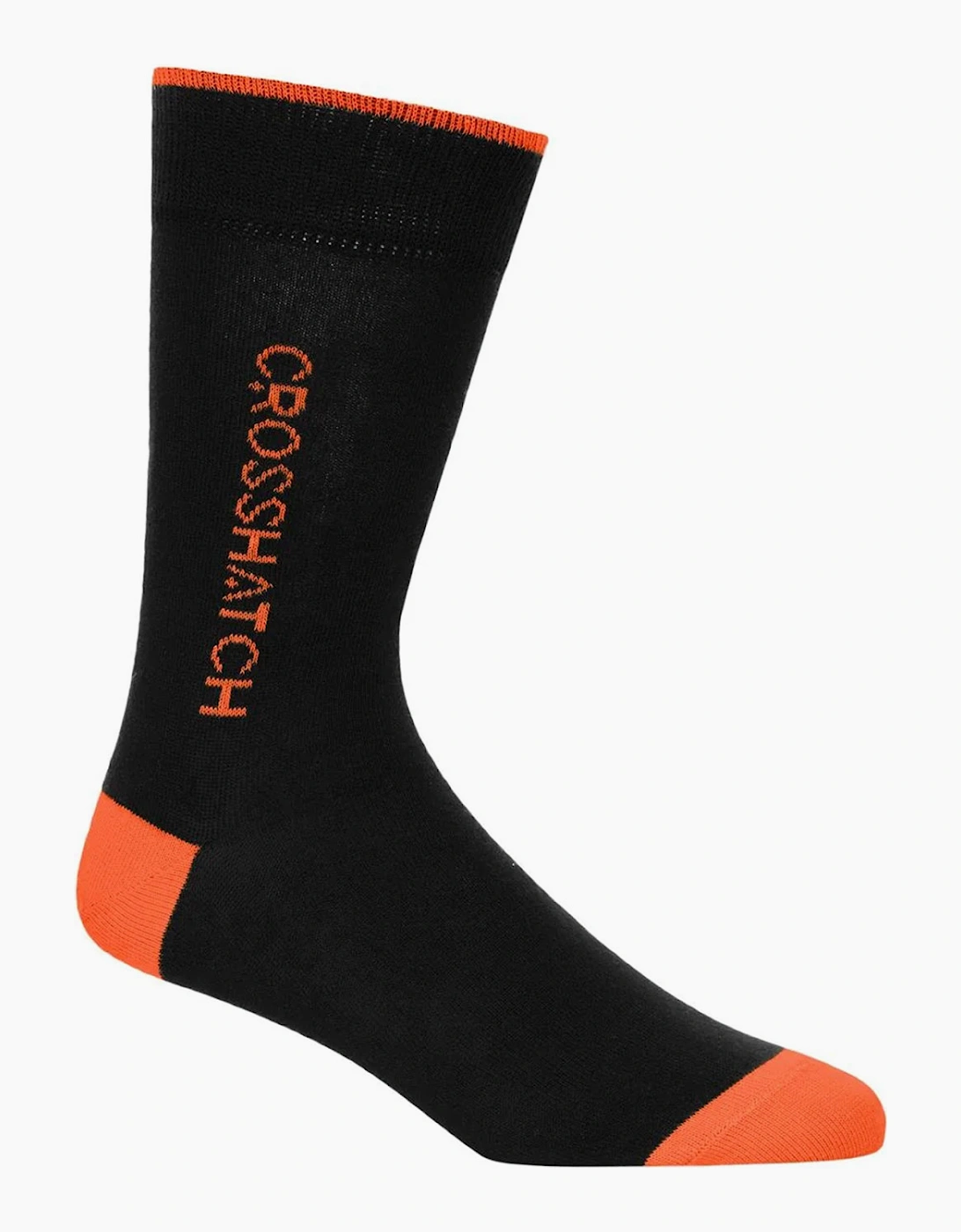 Crosshatch Glowbow Socks Mens 5pk Black