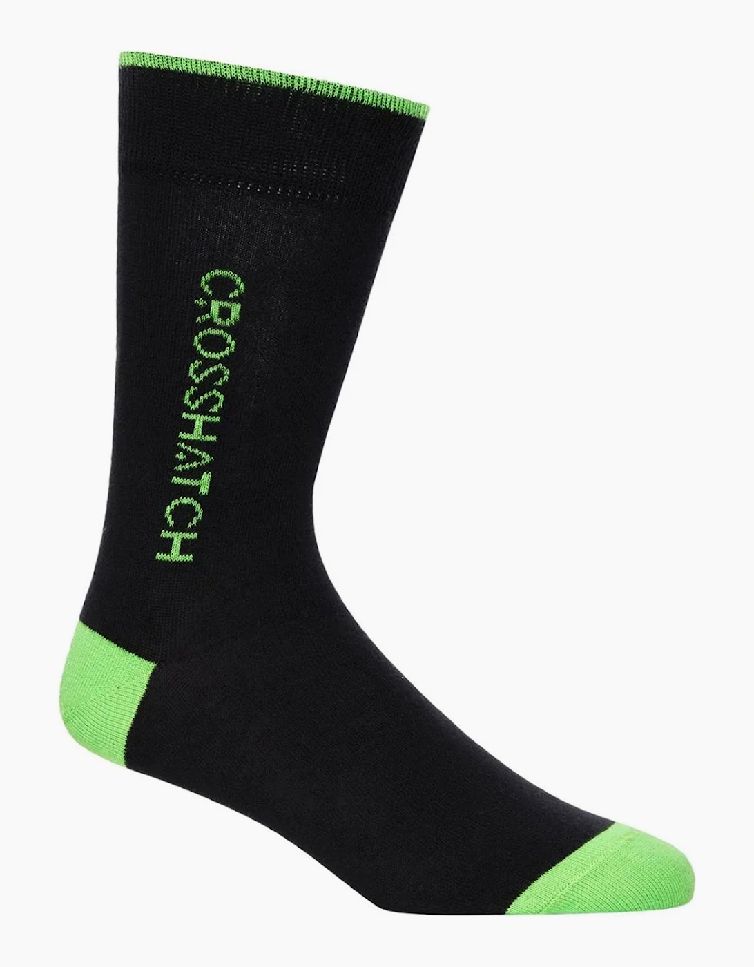 Crosshatch Glowbow Socks Mens 5pk Black