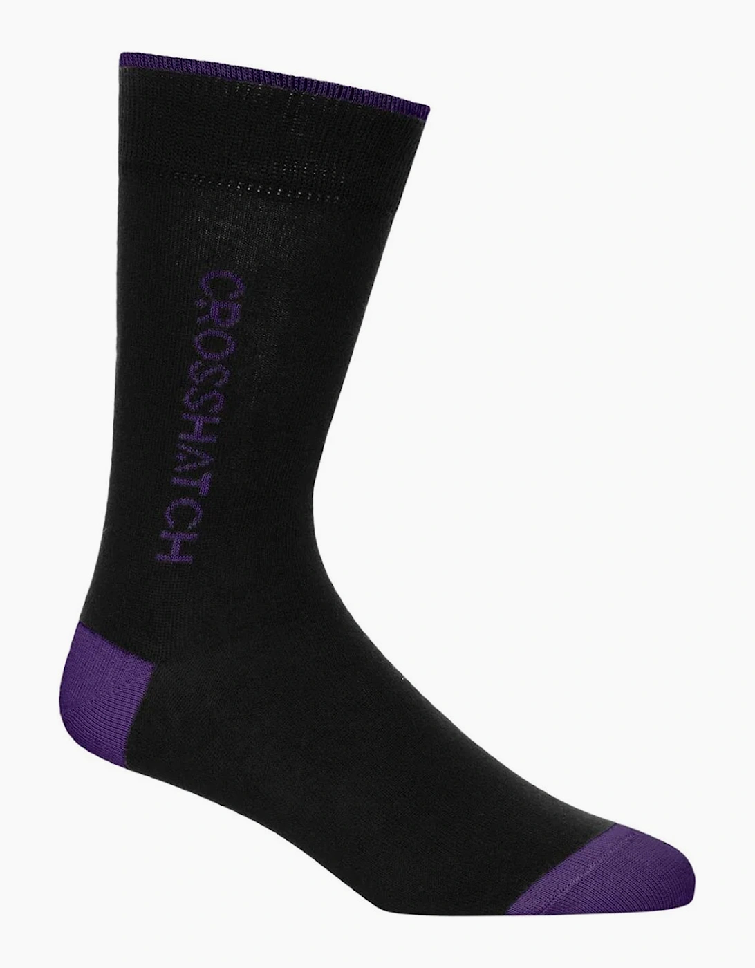 Crosshatch Glowbow Socks Mens 5pk Black