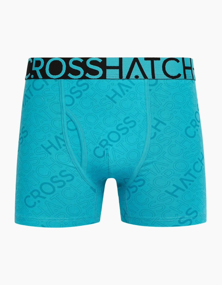 Crosshatch Typan Boxers Mens 3pk Teal