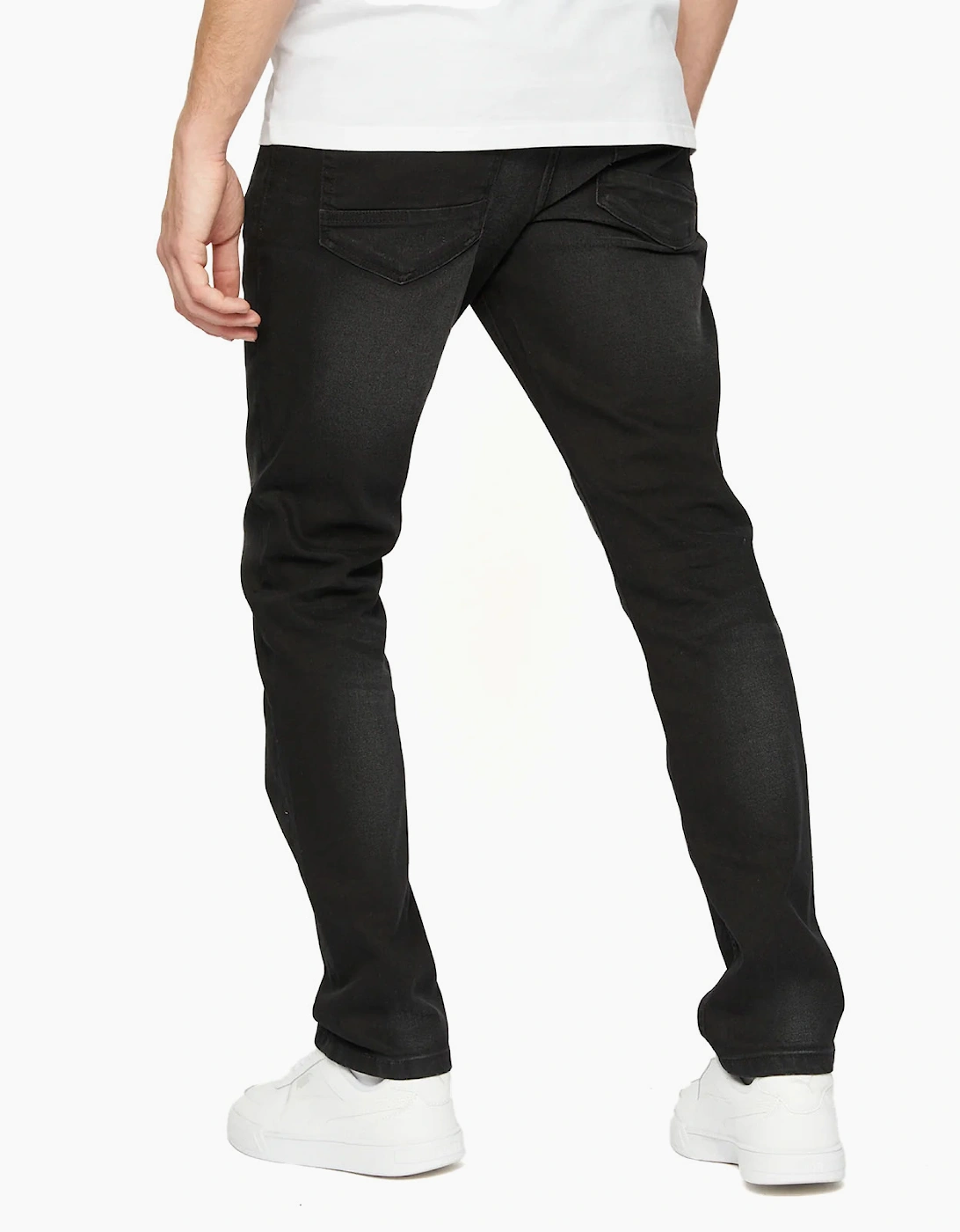 Crosshatch Crosshatch Svelte Jeans Mens (Slim Fit) Black Wash