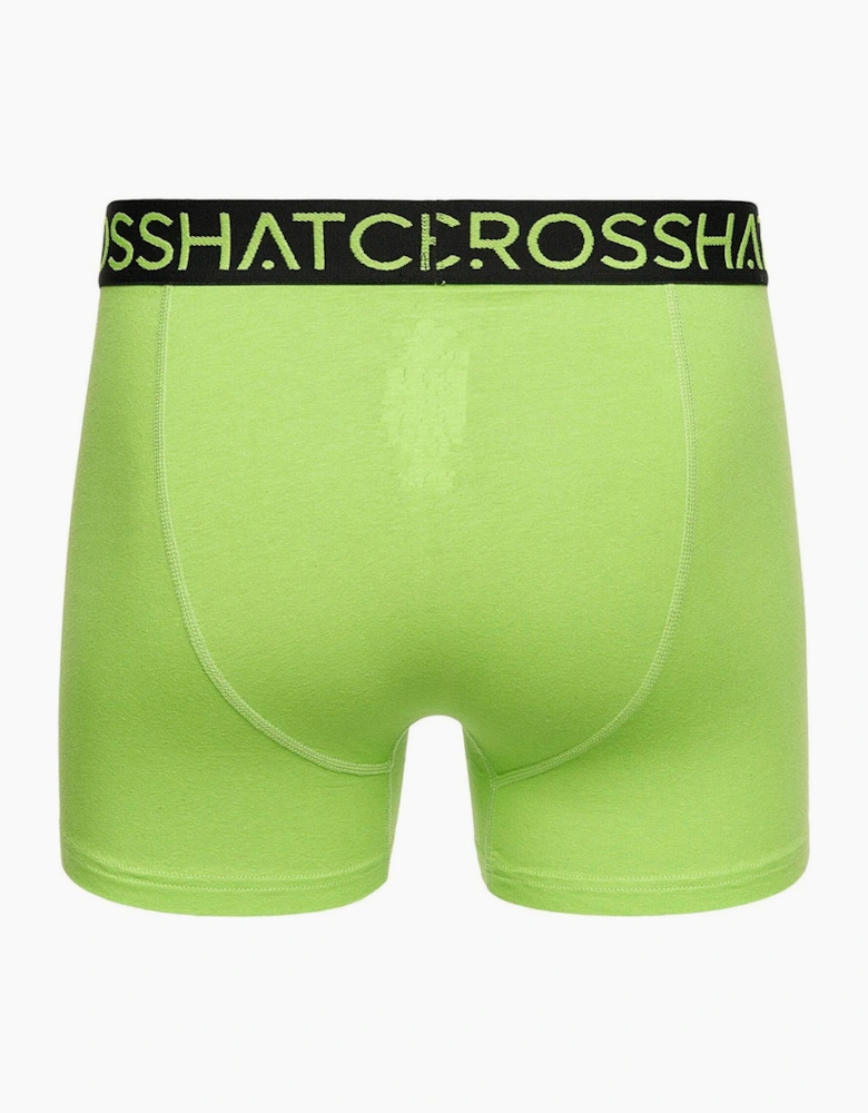 Crosshatch Highlighter Boxers Mens 3pk Red / Green / Black