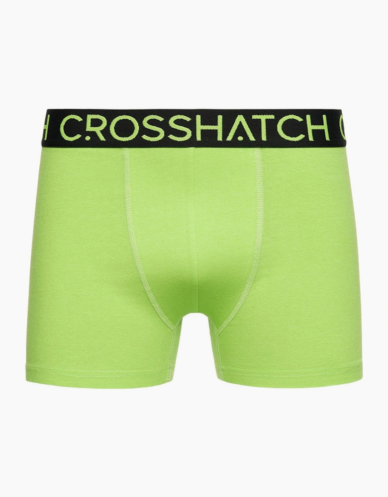 Crosshatch Highlighter Boxers Mens 3pk Red / Green / Black