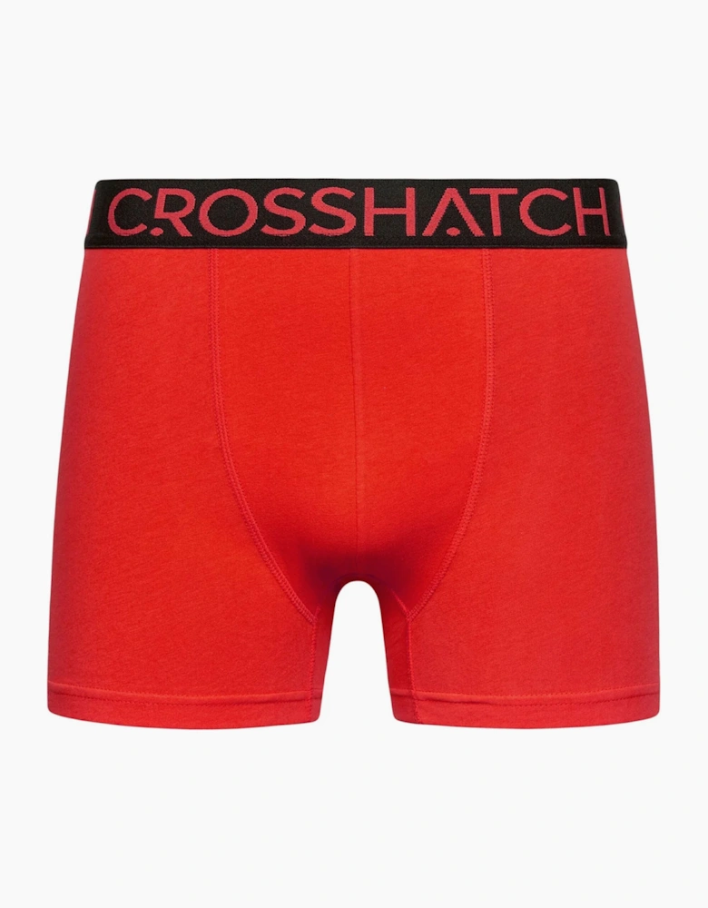 Crosshatch Highlighter Boxers Mens 3pk Red / Green / Black