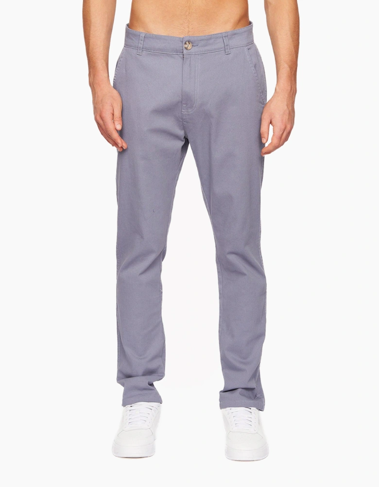 Crosshatch Roysden Mens Chinos (Slim Fit) Pale Blue