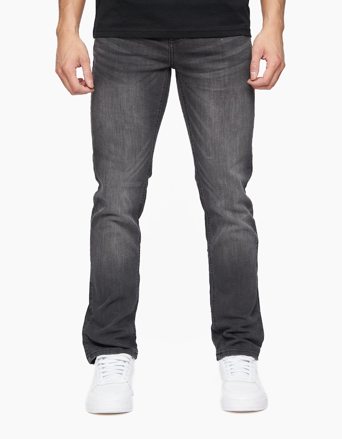 Crosshatch Svelte Jeans Mens (Slim Fit) Grey Wash
