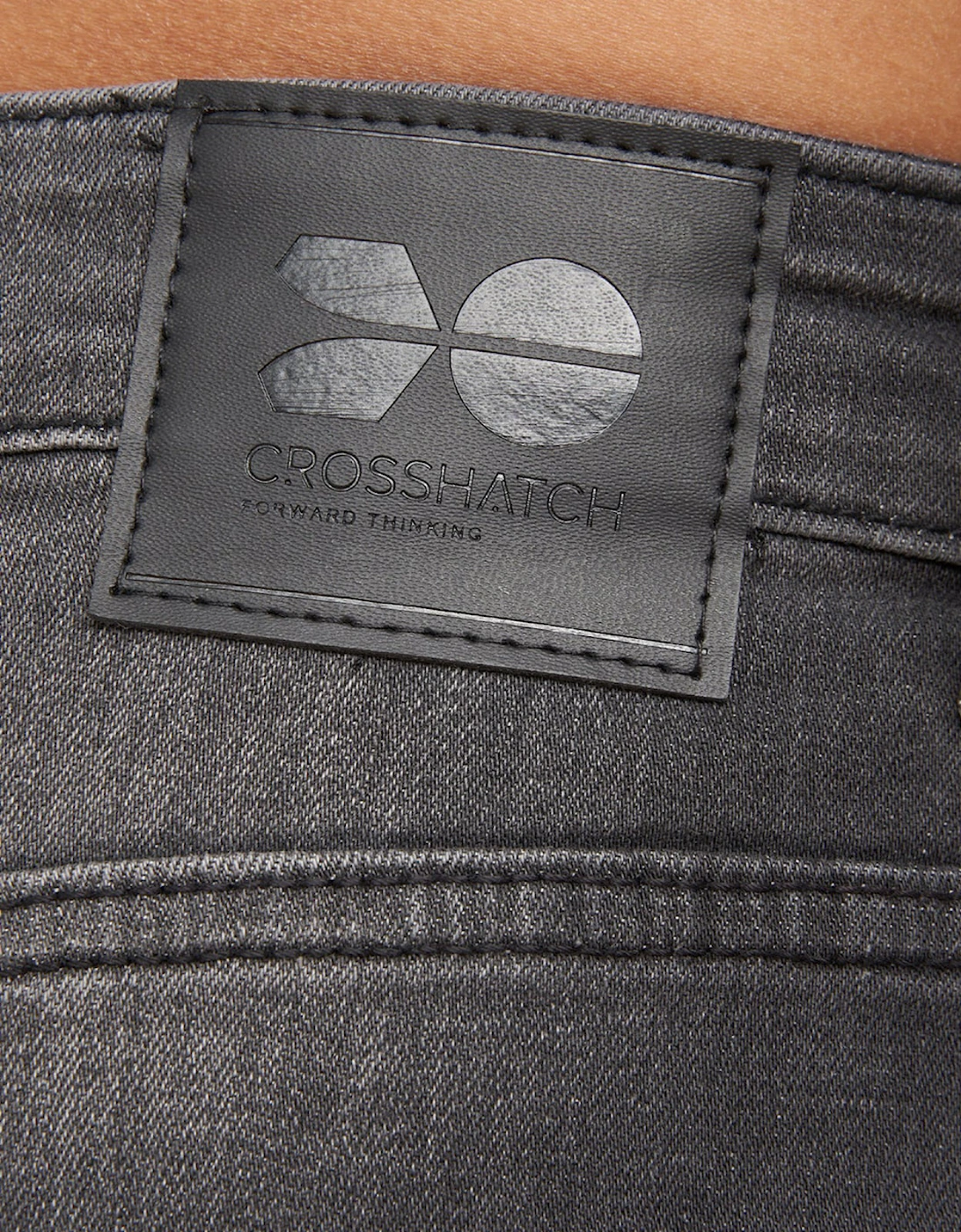 Crosshatch Svelte Jeans Mens (Slim Fit) Grey Wash