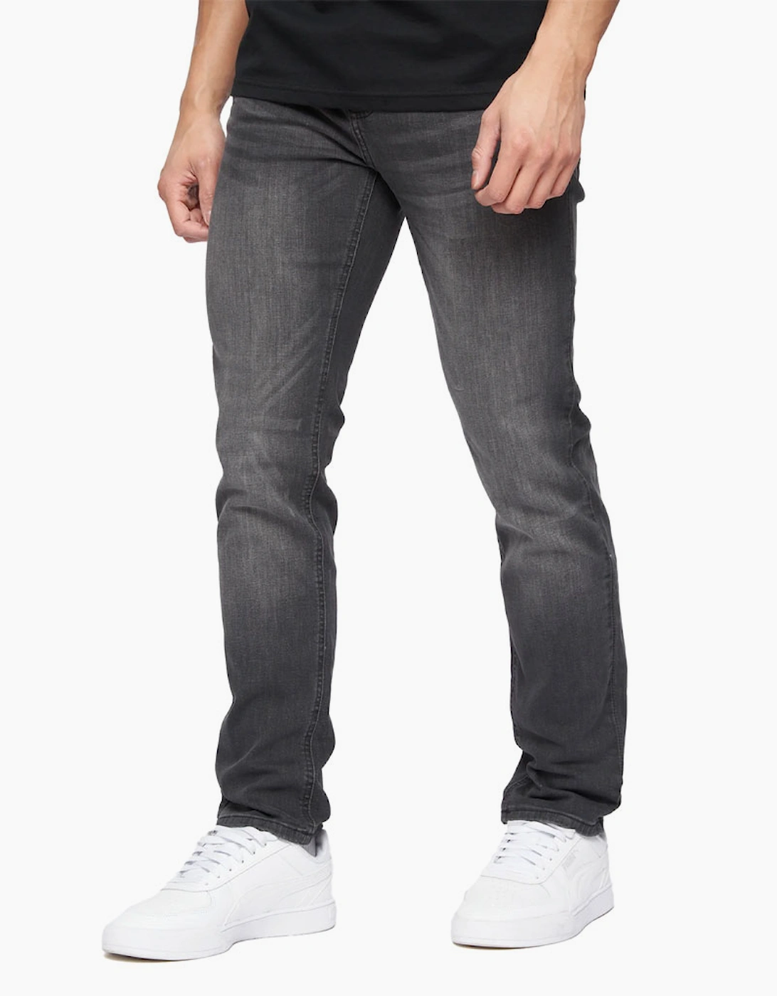 Crosshatch Svelte Jeans Mens (Slim Fit) Grey Wash