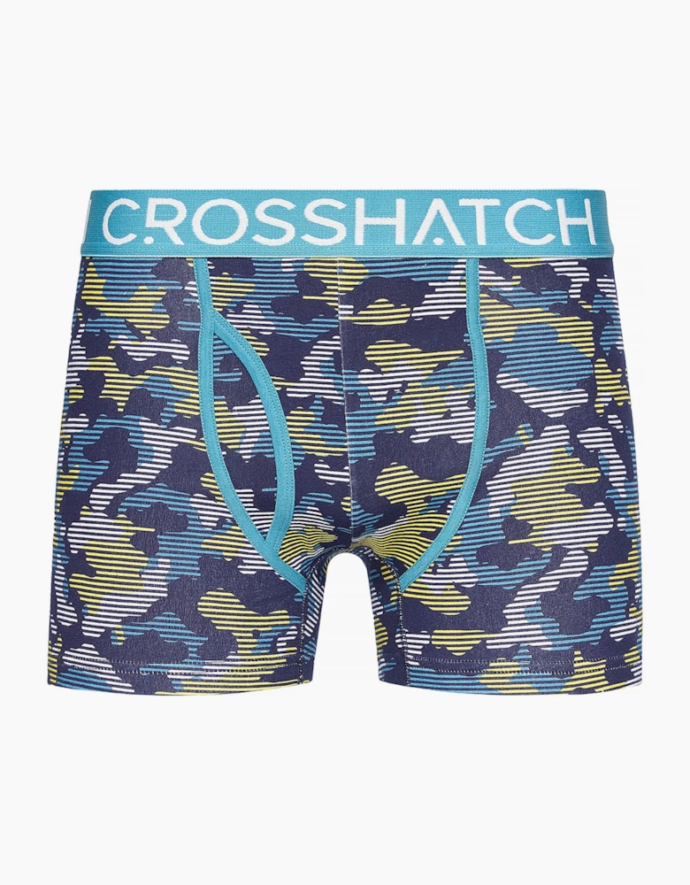 Crosshatch Linamo MVE Mens Boxer Shorts 3pk Teal / Mix