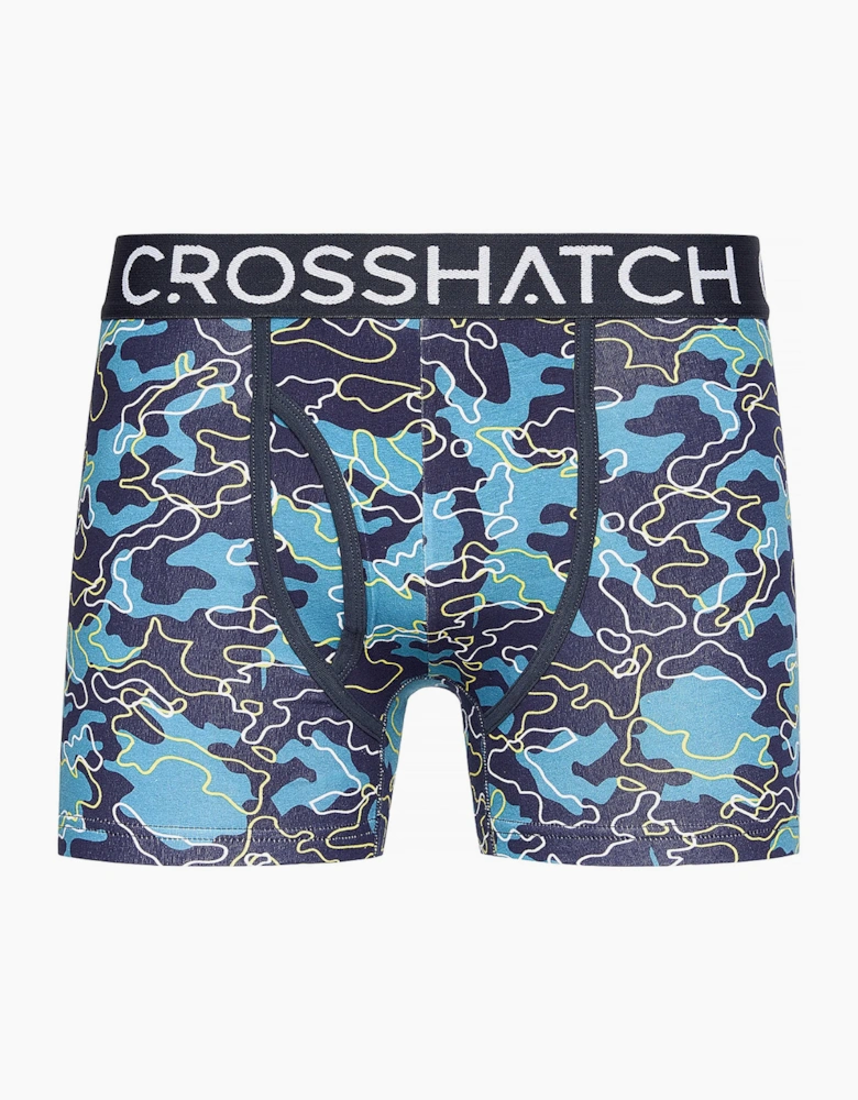 Crosshatch Linamo MVE Mens Boxer Shorts 3pk Teal / Mix