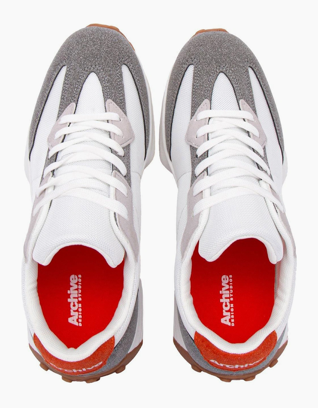 Archive Design Studios Archive Track Mens White / Grey / Orange