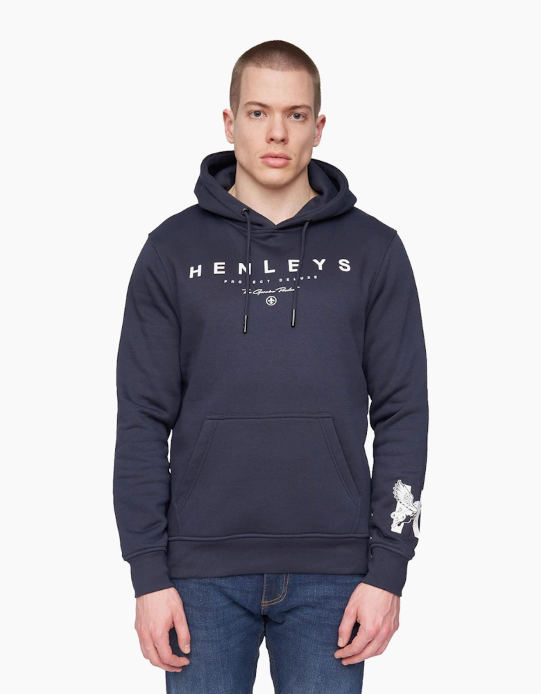 Henleys Hentyme Hoodie Mens Navy