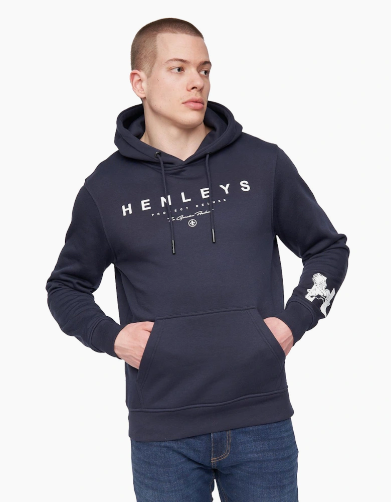 Henleys Hentyme Hoodie Mens Navy