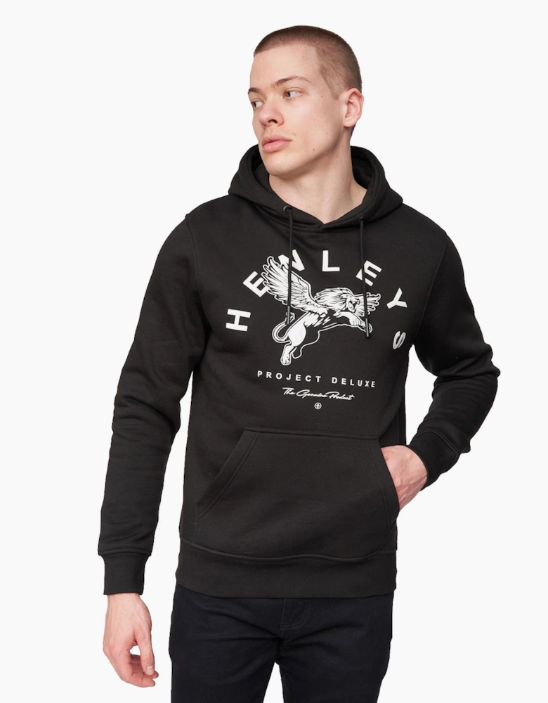 Henleys Colhen Hoodie Mens Black