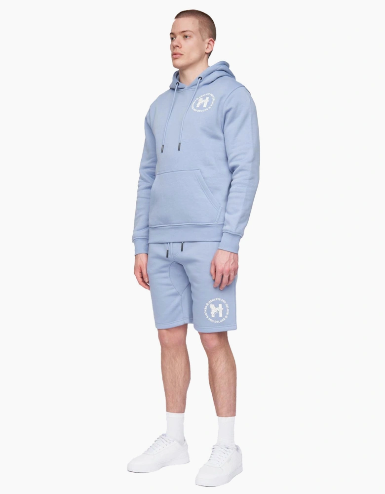 Henleys Metafone Hoodie Mens Steel Blue