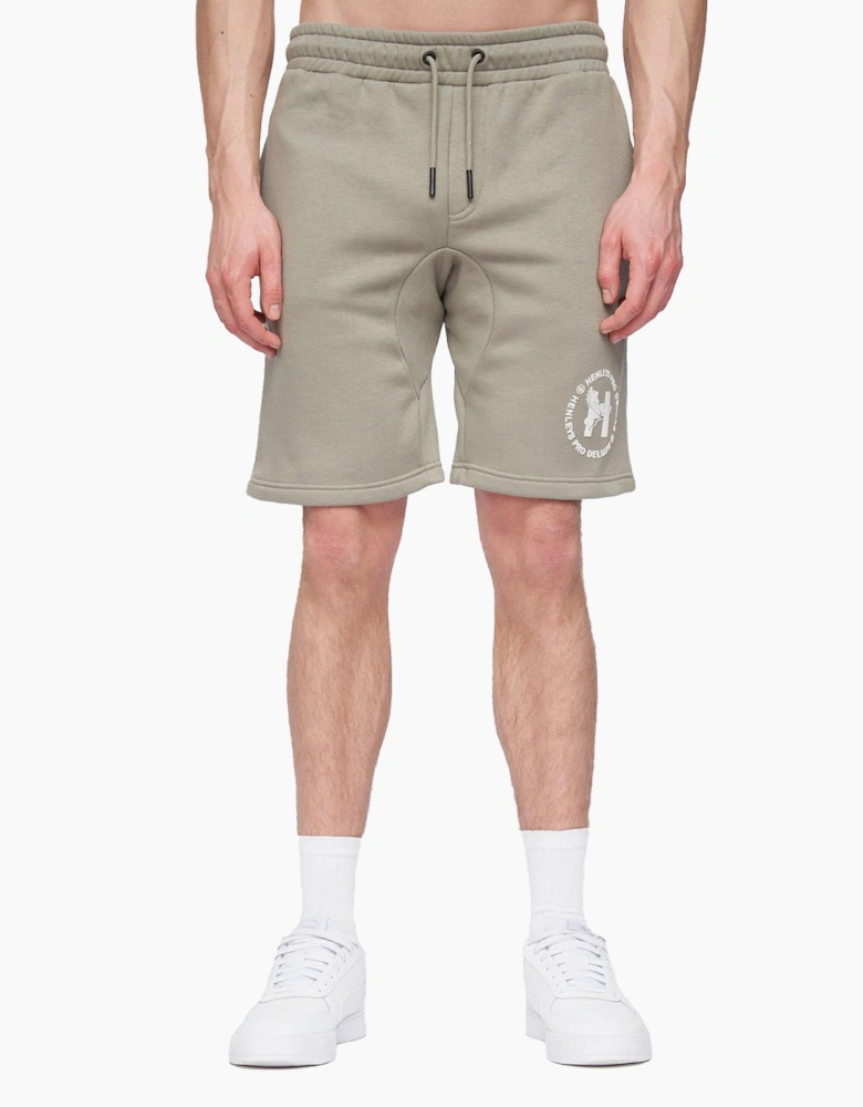 Henleys Metafone Jog Shorts Mens Dusty Olive