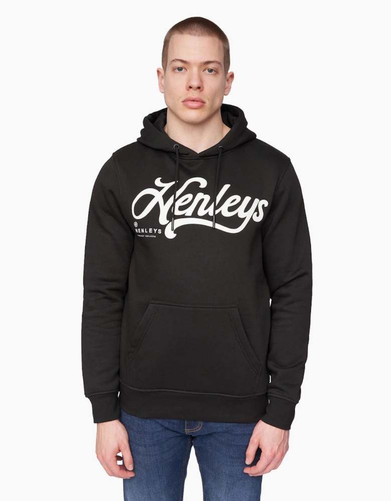 Henleys Scripthen Hoodie Mens Black