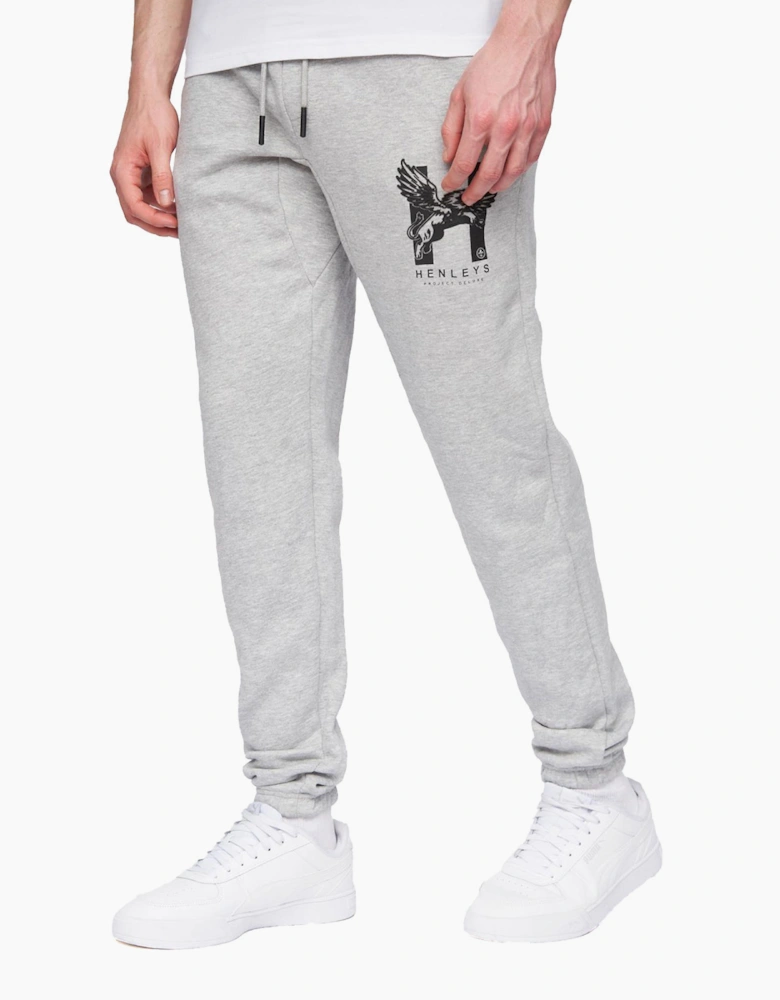 Henleys Curveball Joggers Mens Grey Marl
