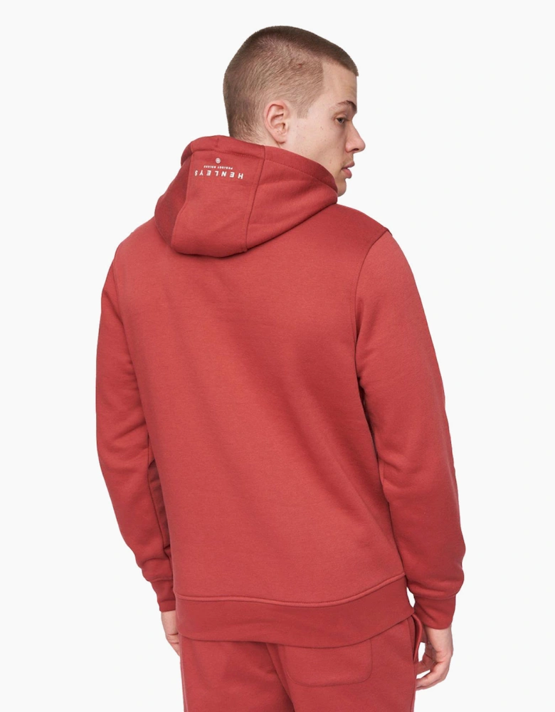 Henleys Curveball Hoodie Mens Deep Red