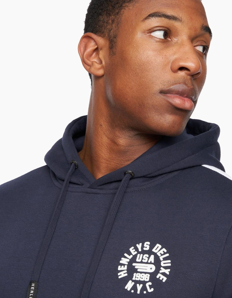 Henleys Calyer Hoodie Mens Navy