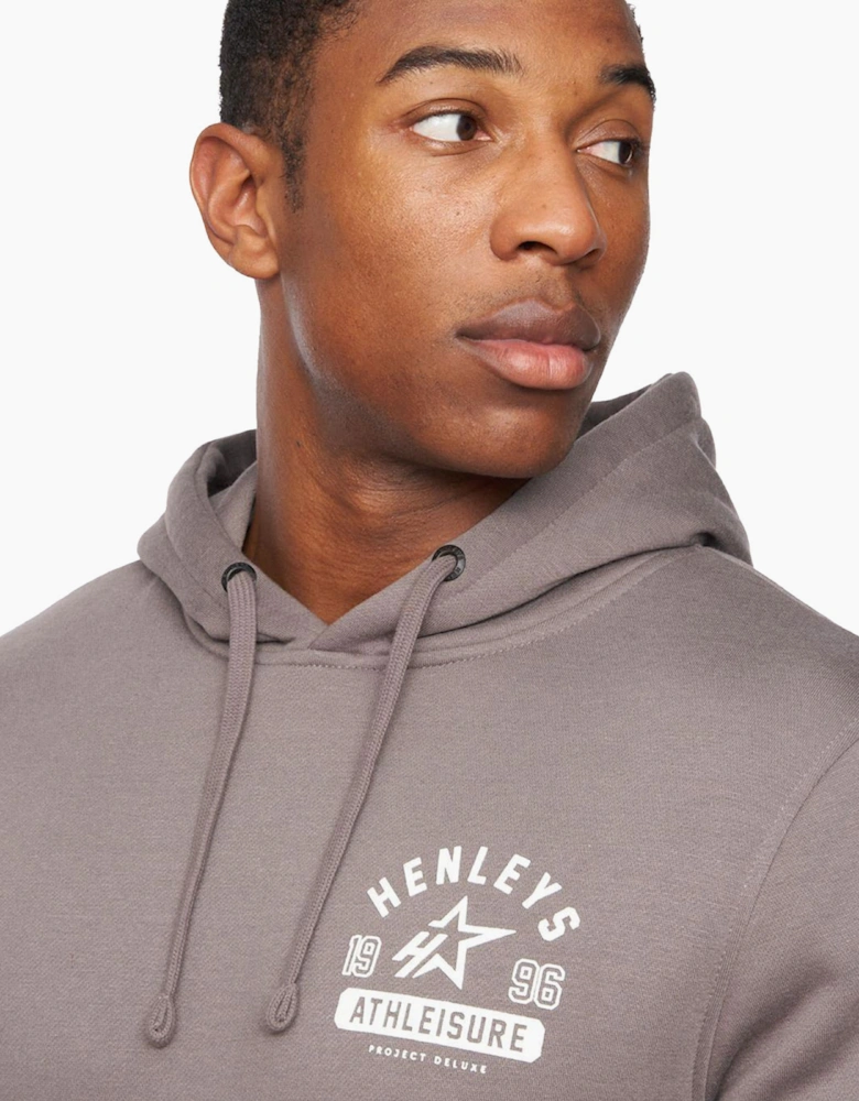 Henleys Upton Hoodie Mens Dark Grey